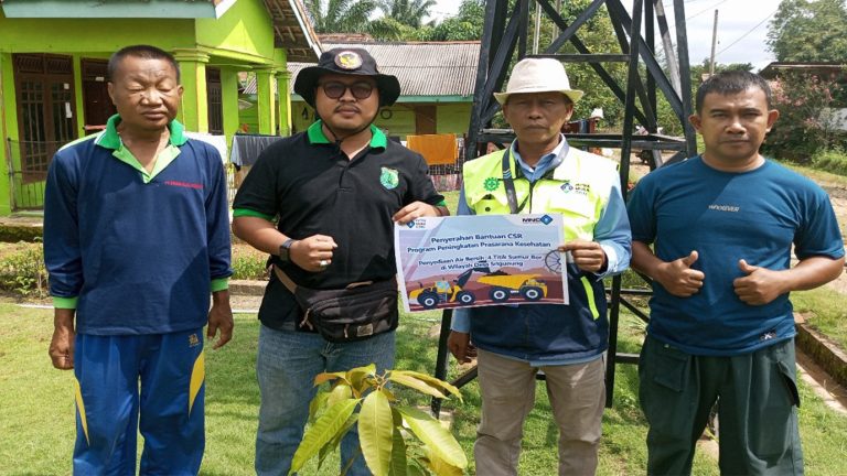 Supporting the Improvement of Community Health and Welfare Putra Muba Coal Provides Drill Well Assistance for Easy Access to Clean Water