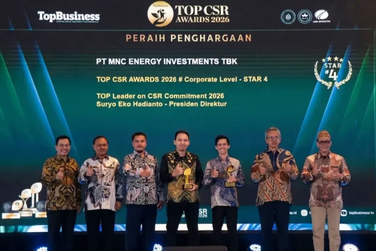 CONSISTENTLY DEMONSTRATING ITS COMMITMENT TO SUSTAINABLE RESPONSIBILITY, PT MNC ENERGY INVESTMENTS TBK WINS THE 2026 TOP CSR AWARDS WITH A 4-STAR RATING